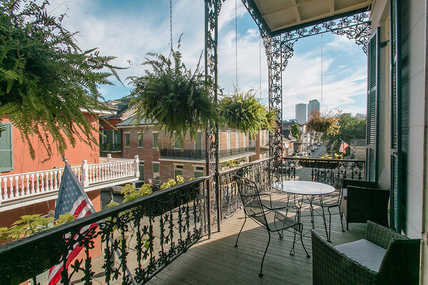 King Bed, Bourbon St Balcony Photo 7
